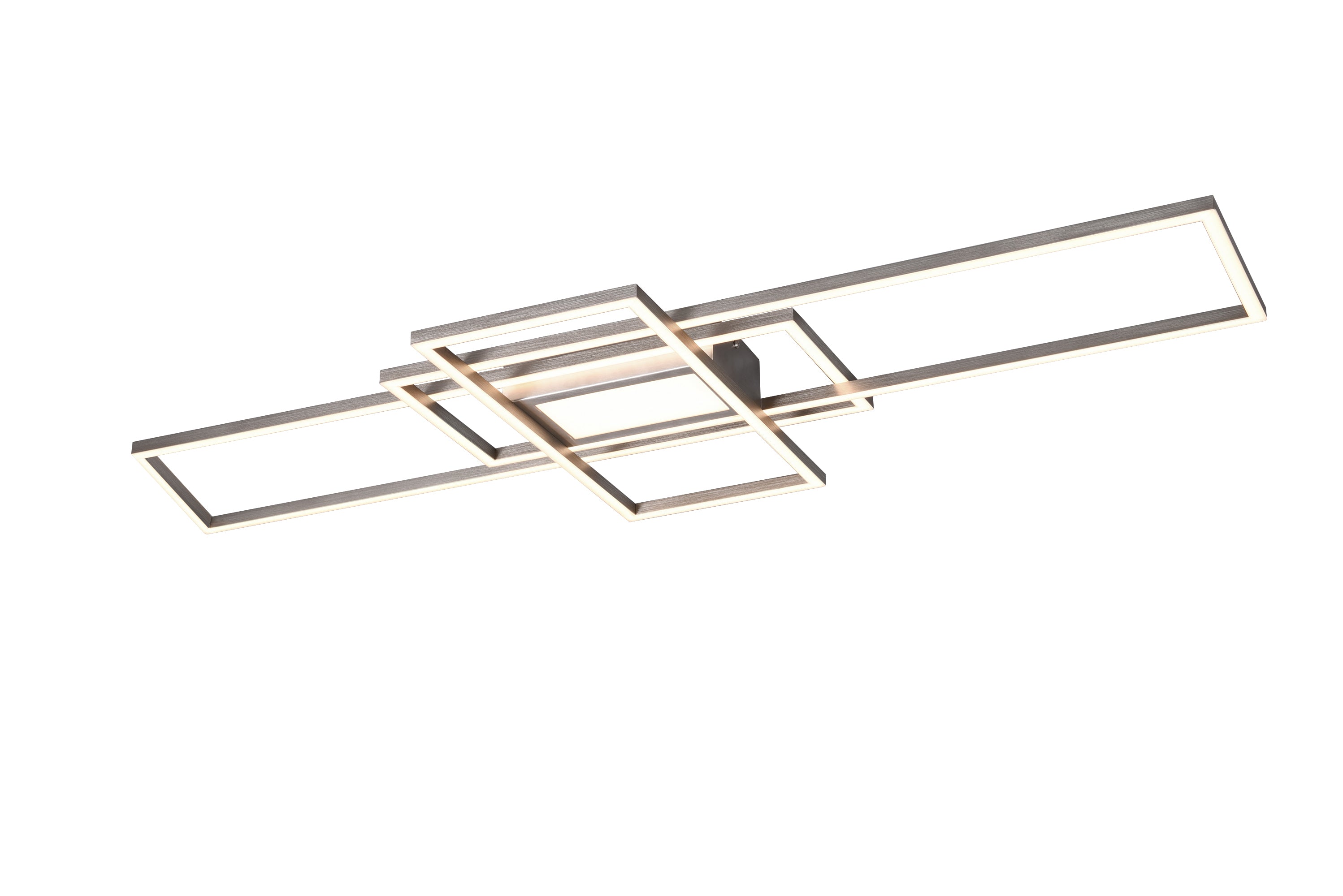 Trio IRVINE LED Ceiling Light in matt nickel, 1-light source with Remote control 620010407