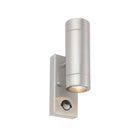 Saxby Lighting Atlantis PIR 2lt Wall Marine Grade IP44 - Stainless Steel 73445