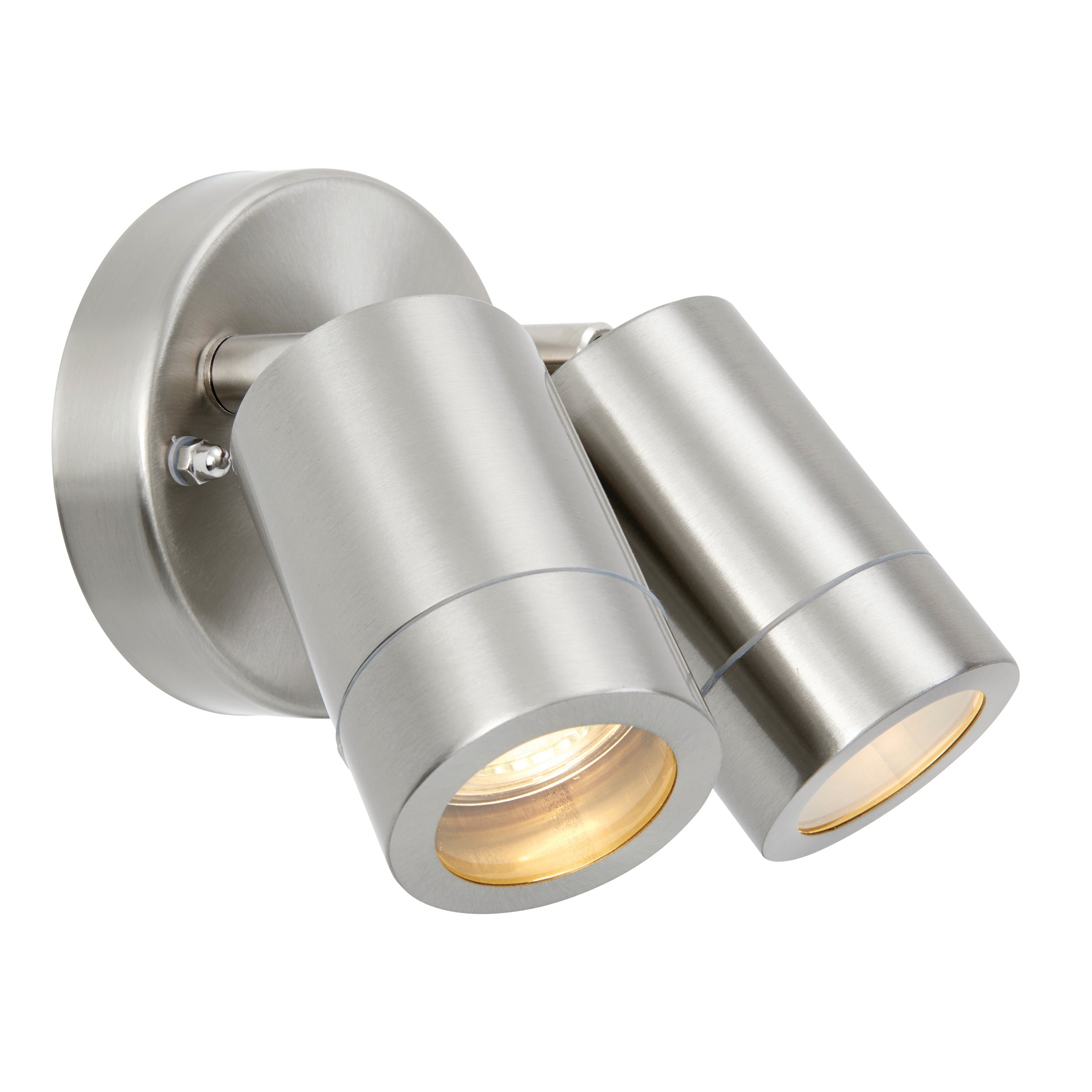 Saxby Lighting Atlantis 2lt Wall Spot Marine Grade IP65 - Stainless Steel 73446