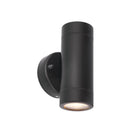 Saxby Lighting Palin 2lt Wall IP44 - Matt Black 75432