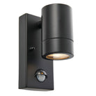 Saxby Lighting Palin PIR 1lt Wall IP44 - Matt Black 75435
