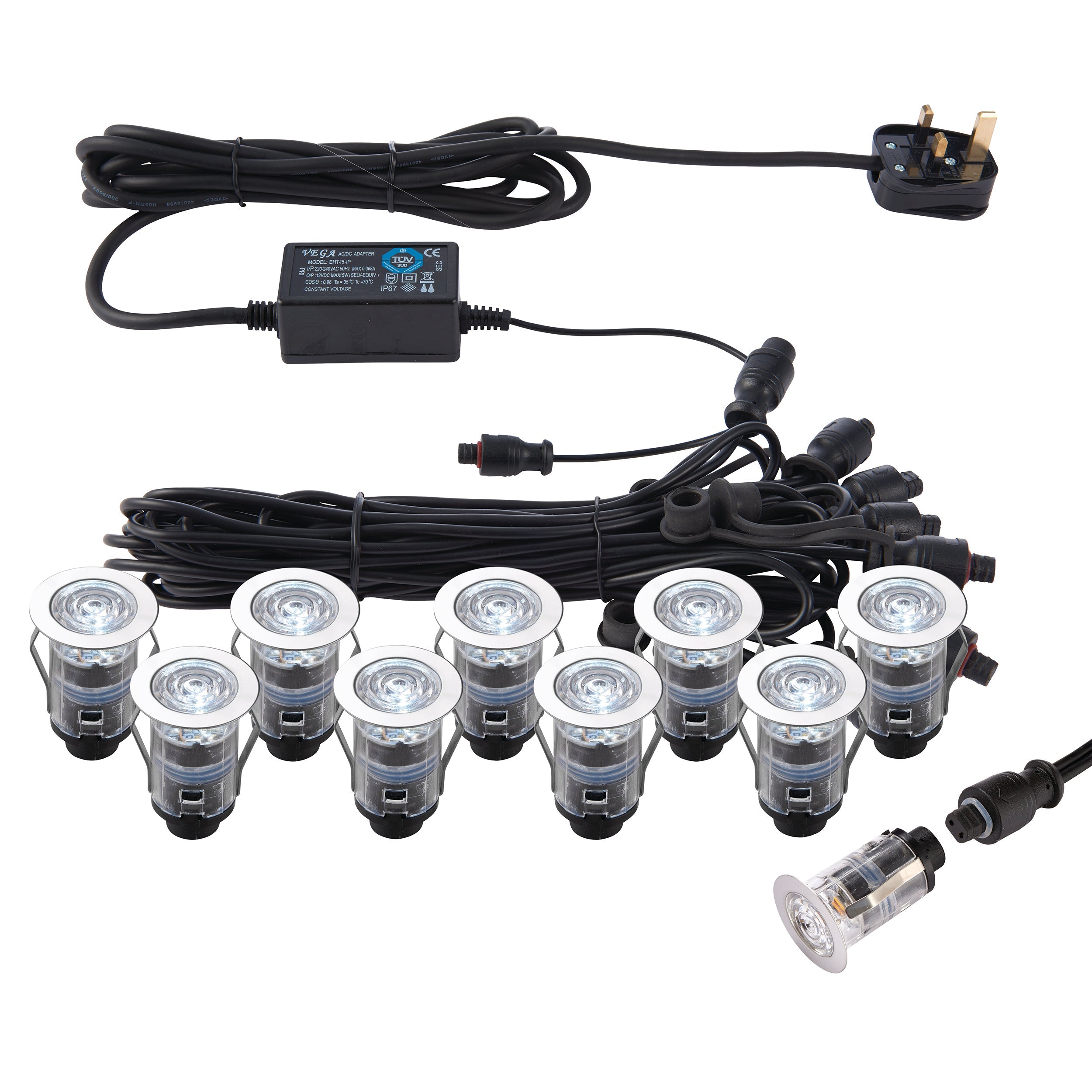 Saxby Lighting IkonPRO CCT 6500K/Blue 25mm kit IP67 0.75W cct 76615