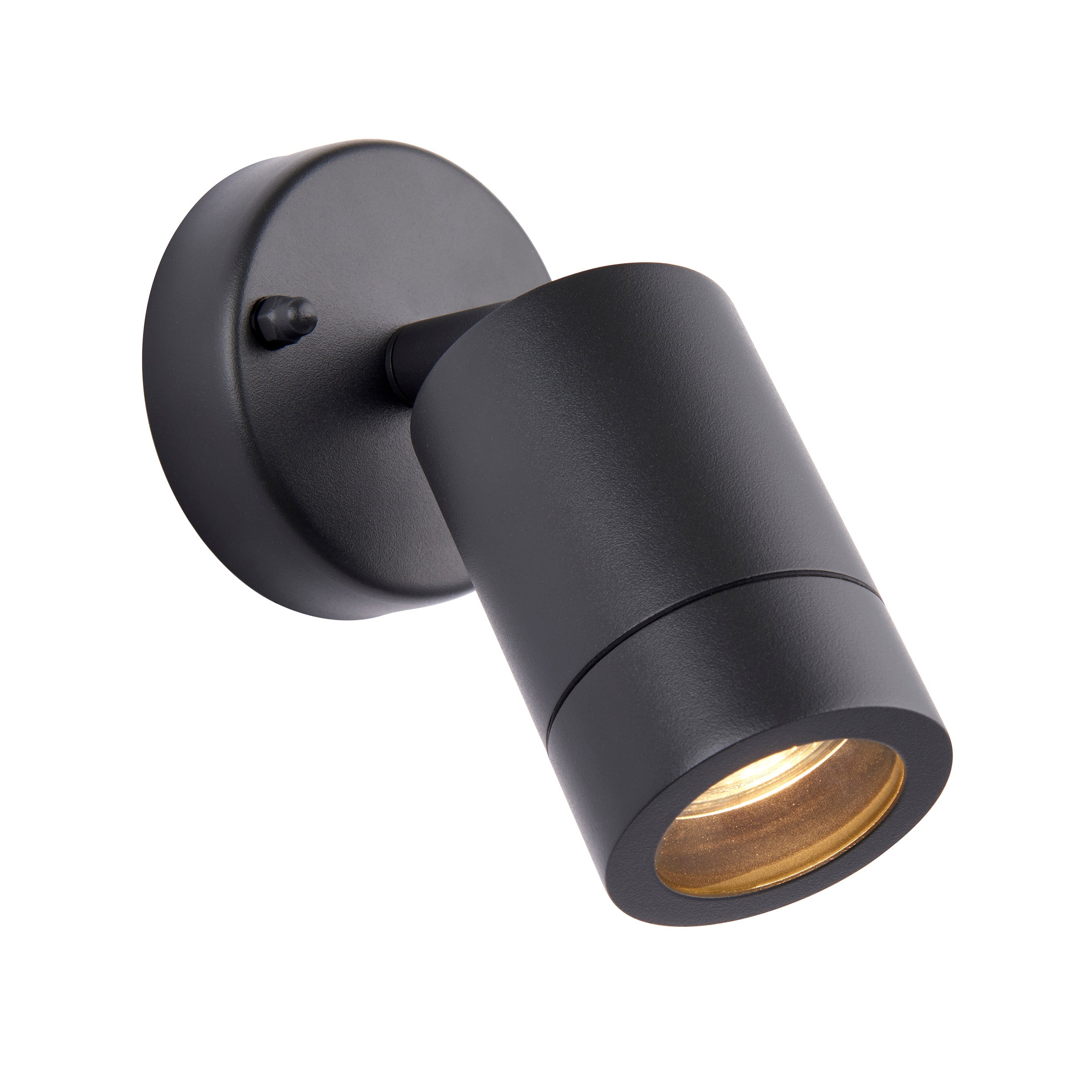 Saxby Lighting Palin 1lt Wall Spot IP44 - Anthracite Grey 78416