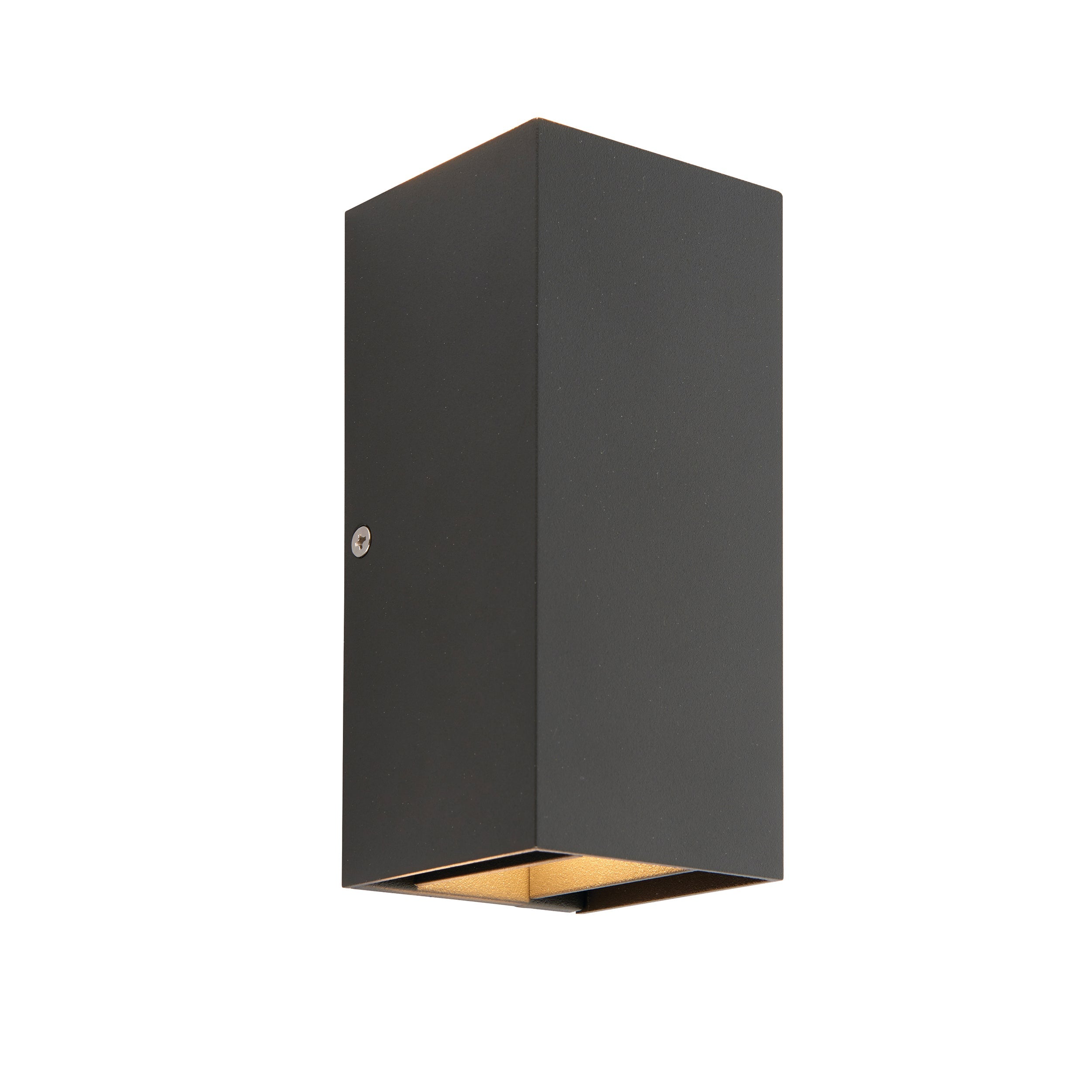 Saxby Lighting Glover CCT 2lt Wall Rectangular 5.5W IP44 - Black 79196