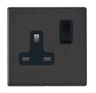 Hamilton Hartland G2 Matt Black 1g 13A DP Switched Socket BL/BL 7G2MBSS1BL-B