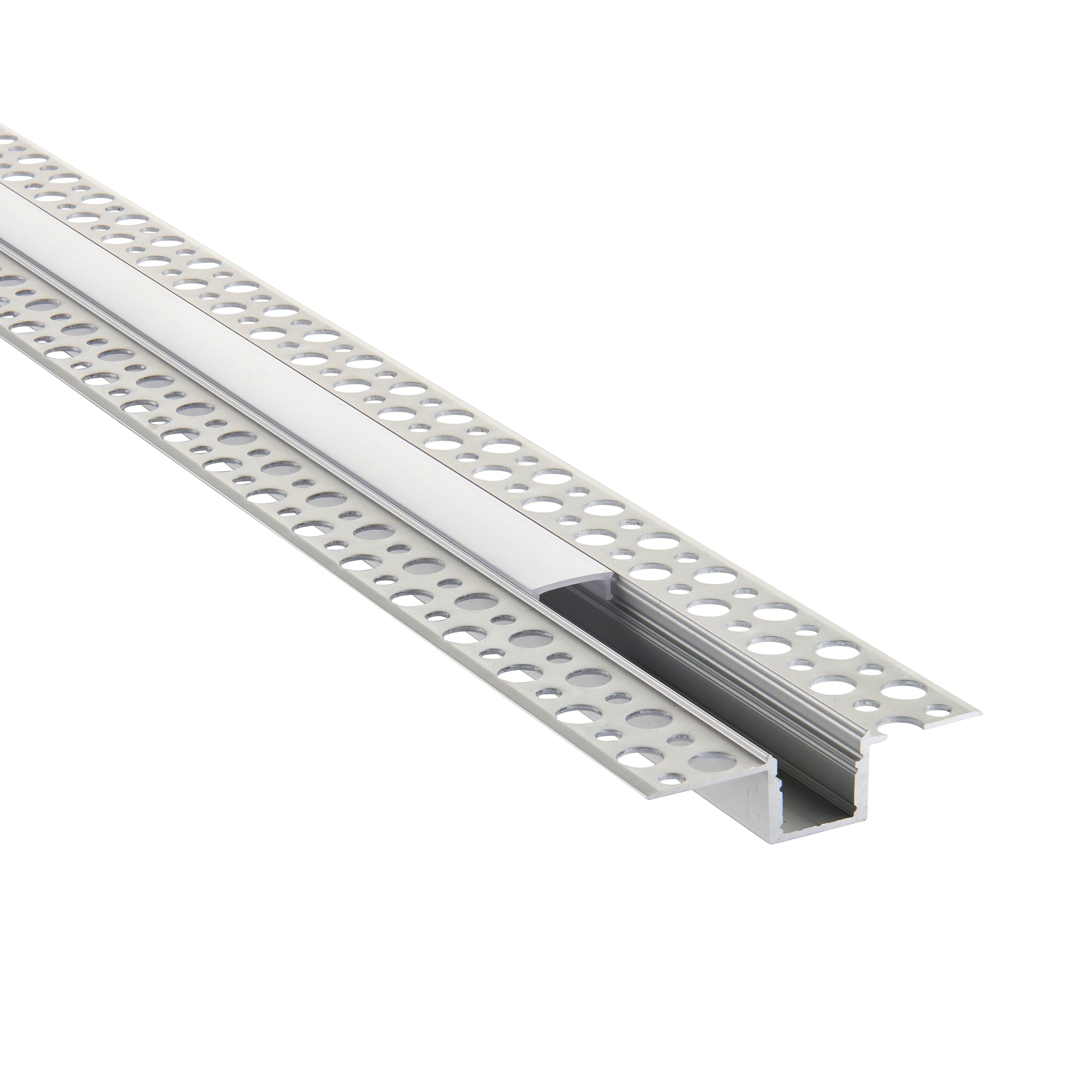 Saxby Lighting Rigel Plaster-in 2m Aluminium Profile/Extrusion Silver 80500