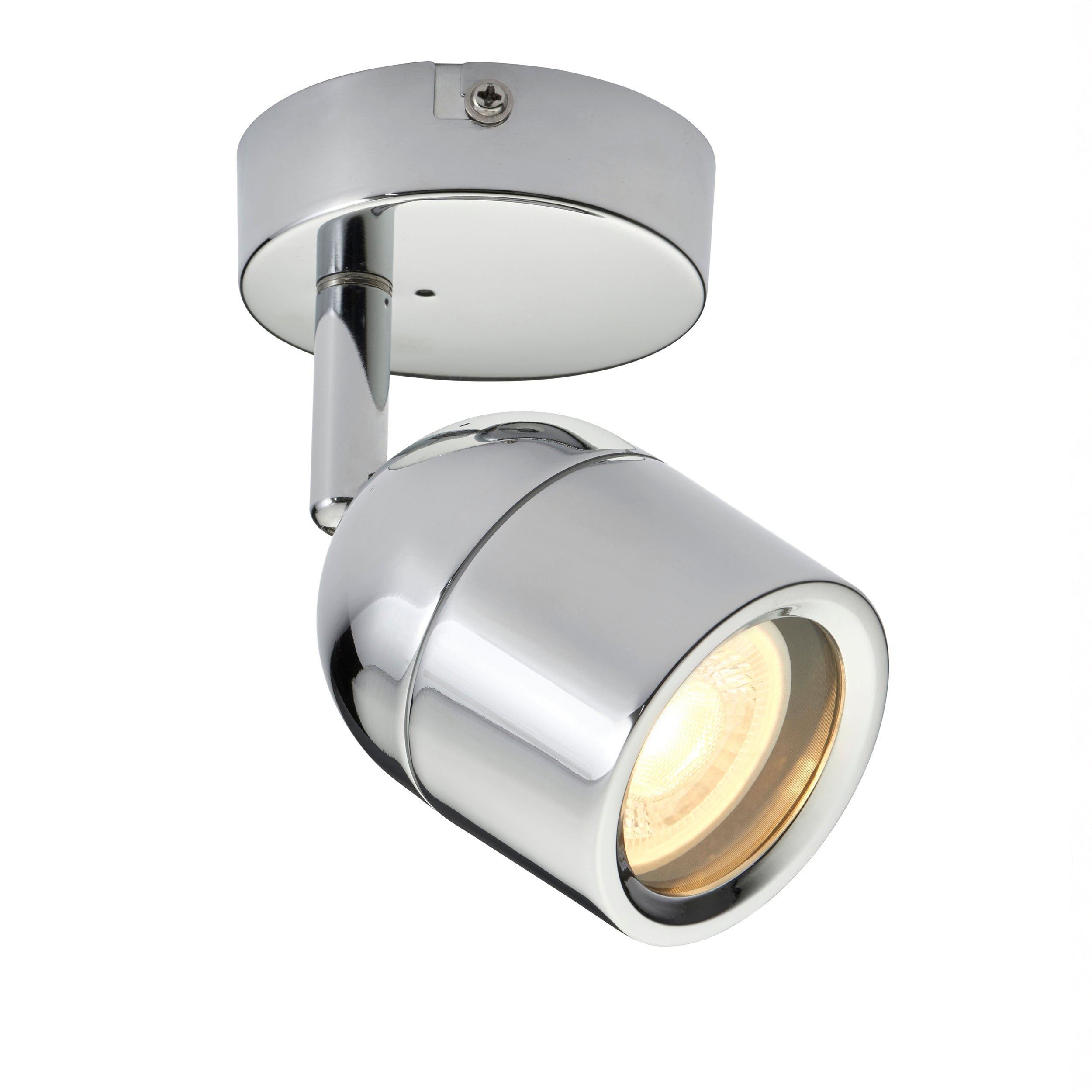 Saxby Lighting Knight 1lt Spot IP44 - Chrome 81569