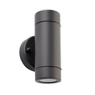 Saxby Lighting Palin 2lt Wall IP44 - Anthracite Grey 94792
