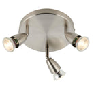 Saxby Lighting Amalfi 3lt Round - Satin Nickel G2523413