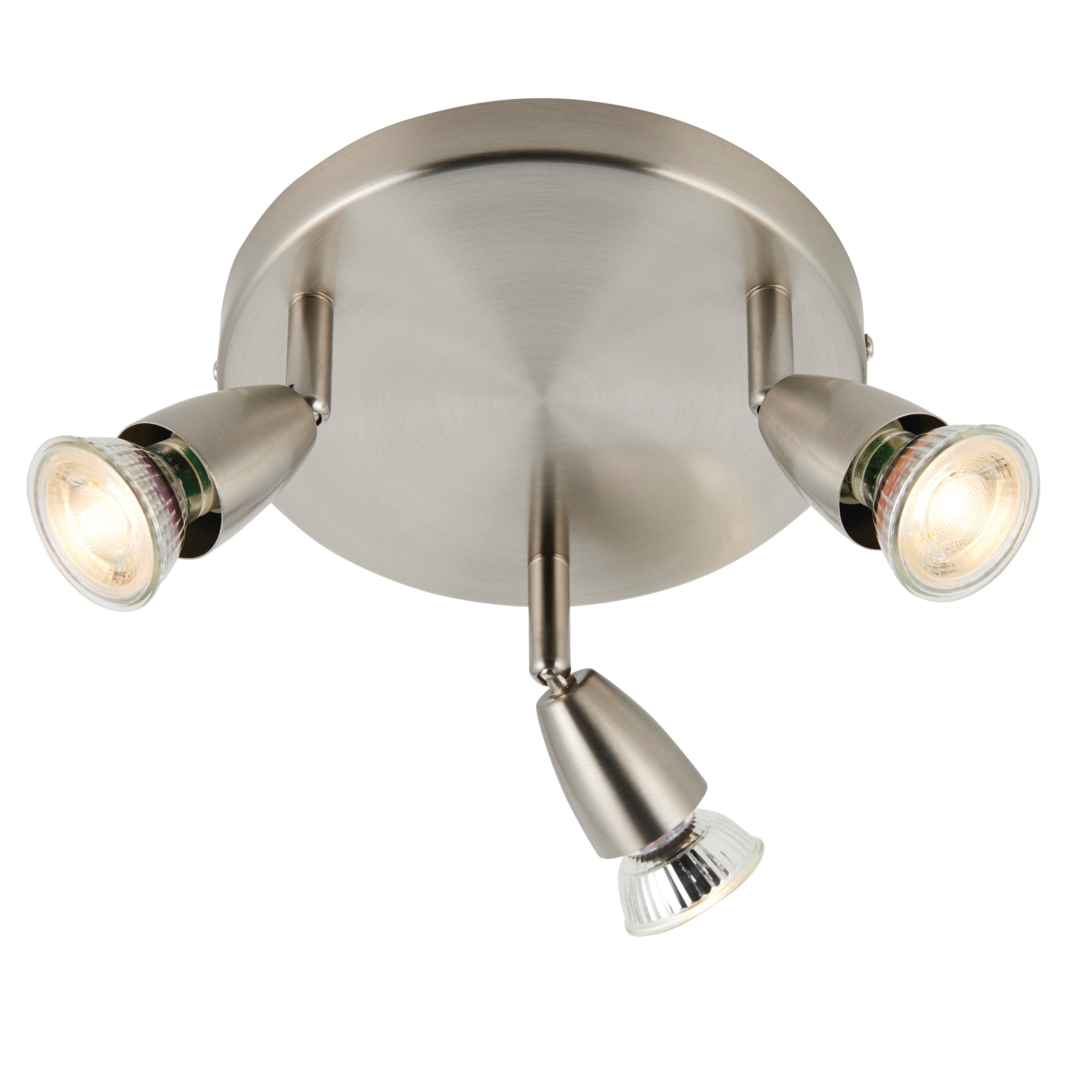 Saxby Lighting Amalfi 3lt Round - Satin Nickel G2523413