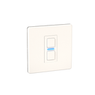 Lightwave Smart Dimmer 1 Gang White Metal LP21WH