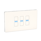 LightwaveRF 3 Gang Smart Dimmer White Metal L23WH