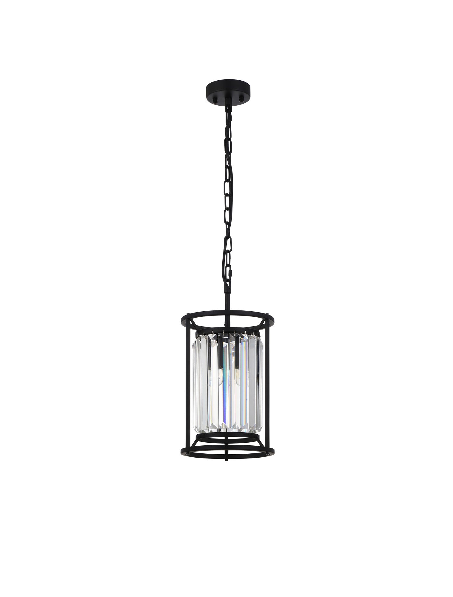 Lightologist Balmoral Single Pendant Satin Black / Clear Crystal  LO191053