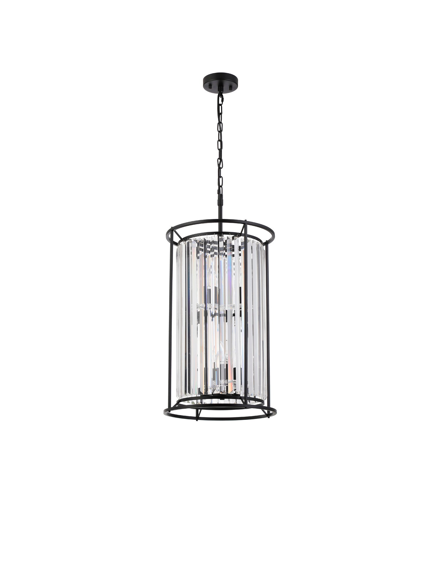 Lightologist Balmoral 2 Tier Pendant Light Satin Black / Clear LO191093