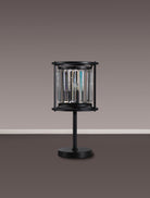 Lightologist Balmoral Table Lamp Satin Black / Clear LO191153