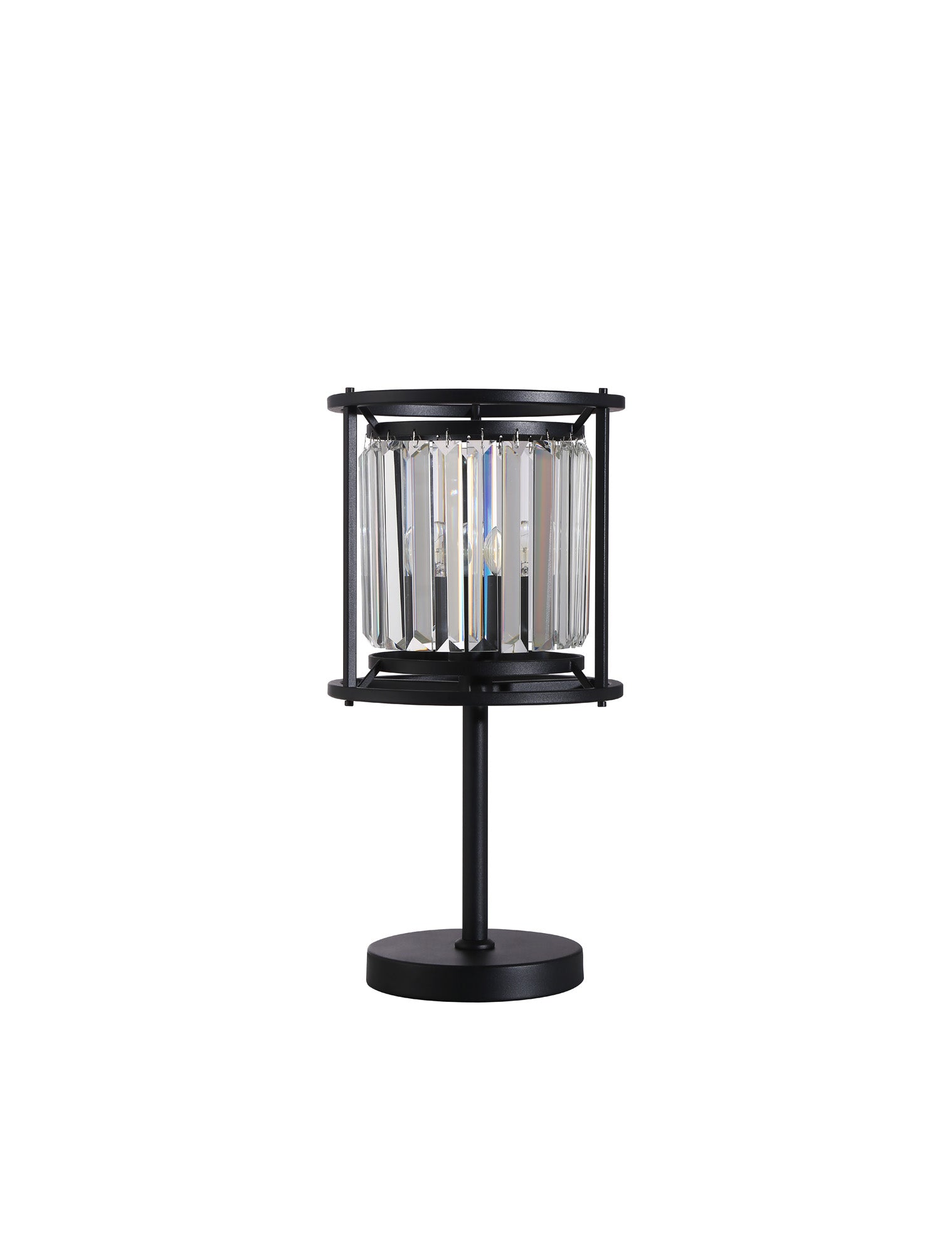 Lightologist Balmoral Table Lamp Satin Black / Clear LO191153