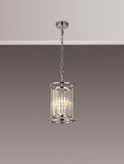 Lightologist Balmoral Pendant Light Polished Nickel / Clear LO191163