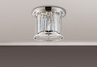 Lightologist Balmoral Flush Ceiling Polished Nickel / Clear LO191223