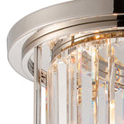 Lightologist Balmoral Flush Ceiling Polished Nickel / Clear LO191223