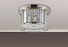 Lightologist Balmoral Flush Ceiling Polished Nickel / Clear LO191233