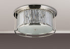 Lightologist Balmoral Flush Ceiling Polished Nickel / Clear LO191243