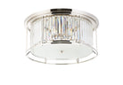 Lightologist Balmoral Flush Ceiling Polished Nickel / Clear LO191243