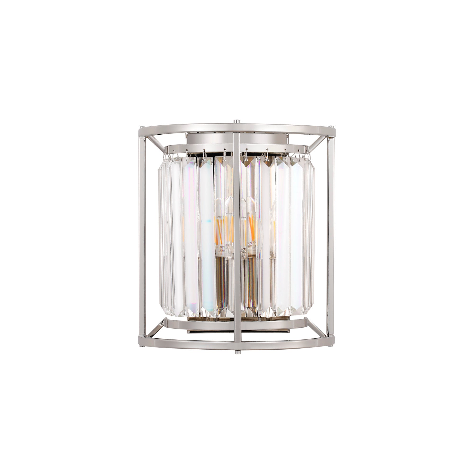 Lightologist Balmoral Wall Lamp Polished Nickel / Clear LO191253