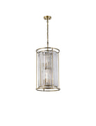 Lightologist Balmoral 2 Tier Pendant Light Antique Brass / Clear LO191313