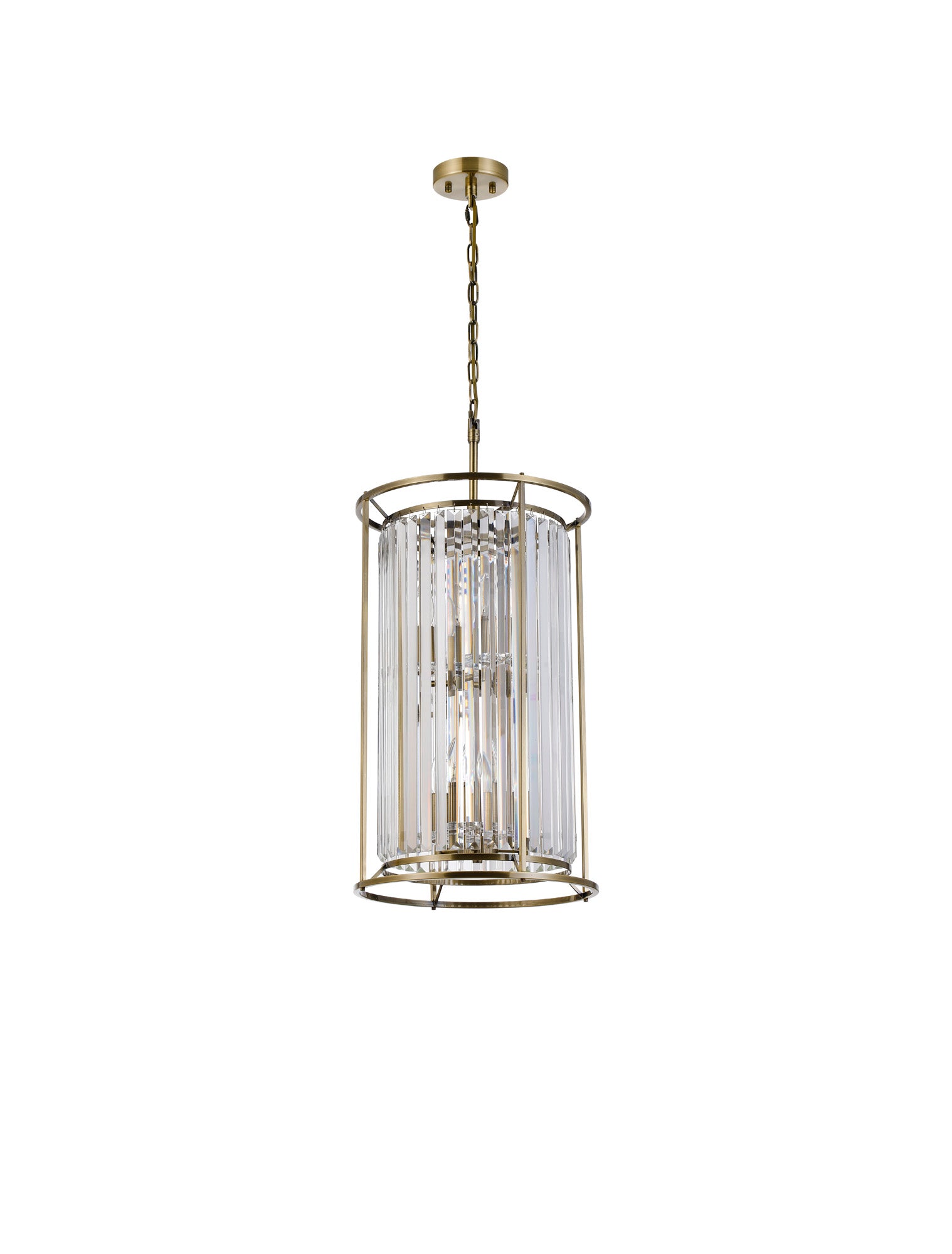 Lightologist Balmoral 2 Tier Pendant Light Antique Brass / Clear LO191313