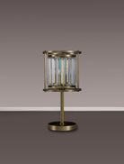 Lightologist Balmoral Table Lamp Antique Brass / Clear LO191373