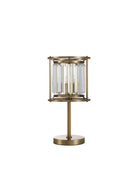 Lightologist Balmoral Table Lamp Antique Brass / Clear LO191373