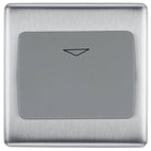 BG Nexus Brushed Steel 16A Hotel Key Card Switch NBSKYCSG