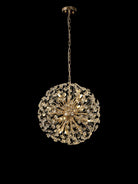 Lightologist Chakkar Pendant 50cm Sphere 12 Light G9 French Gold / Crystal LO199833