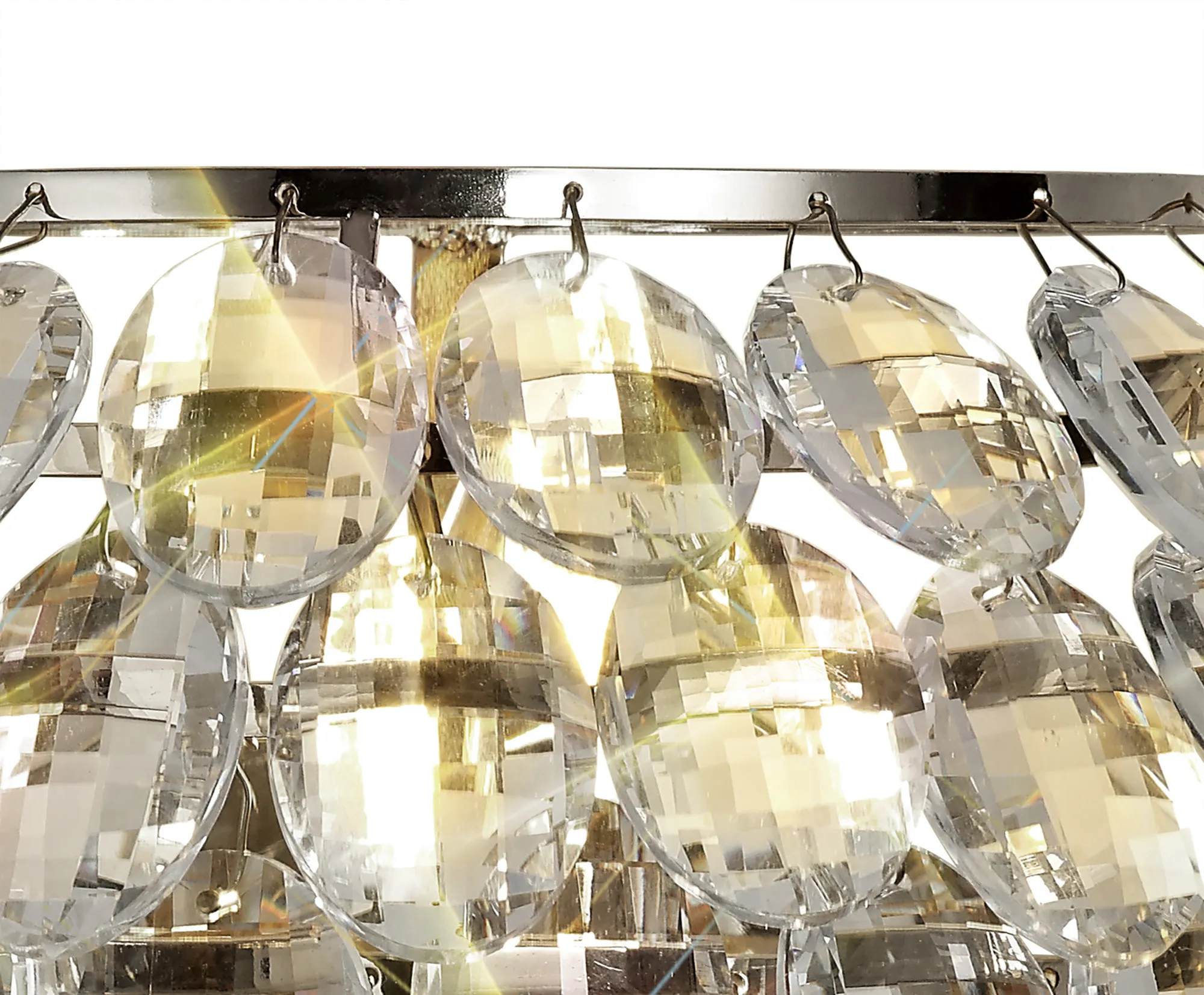 Lightologist Conifer Wall Lamp, 1 Light E14, Polished Chrome/Crystal