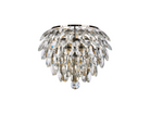 Lightologist Conifer Wall Lamp, 1 Light E14, Antique Brass/Crystal