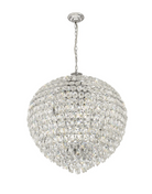 Lightologist Conifer 80cm Pendant, 16 Light E14, Polished Chrome/Crystal 