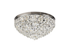 Lightologist Conifer 60cm Flush Ceiling, 6 Light E14, Polished Chrome/Crystal