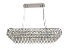 Lightologist Conifer Linear Pendant, 8 Light E14, Polished Chrome/Crystal