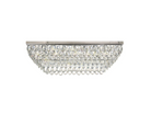 Lightologist Conifer Linear Flush Ceiling, 11 Light E14, Polished Chrome/Crystal