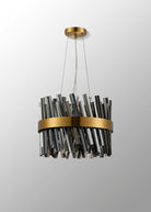 Lightologist Paddington 10 Light G9, Pendant Round, Brass / Smoke LO19498BR/SM3