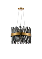 Lightologist Paddington 10 Light G9, Pendant Round, Brass / Smoke LO19498BR/SM3