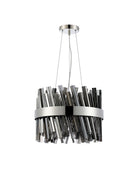 Lightologist Paddington 10 Light G9, Pendant Round, Polished Nickel / Smoke LO19498PN/SM3