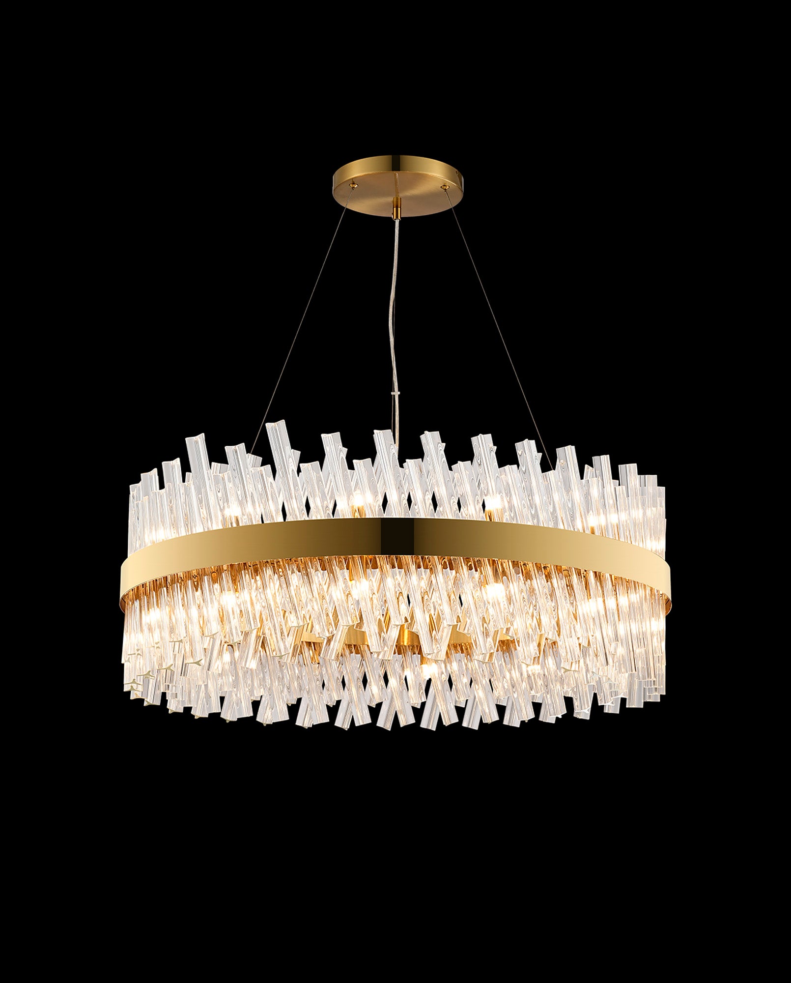 Lightologist Paddington 24 Light G9, Pendant Round, Brass / Clear Item Weight: 23.13kg LO19502BR/CL3