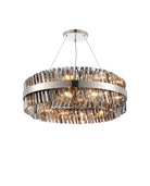 Lightologist Paddington 24 Light G9, Pendant Round, Polished Nickel / Smoke Item Weight: 23.13kg LO19502PN/SM3