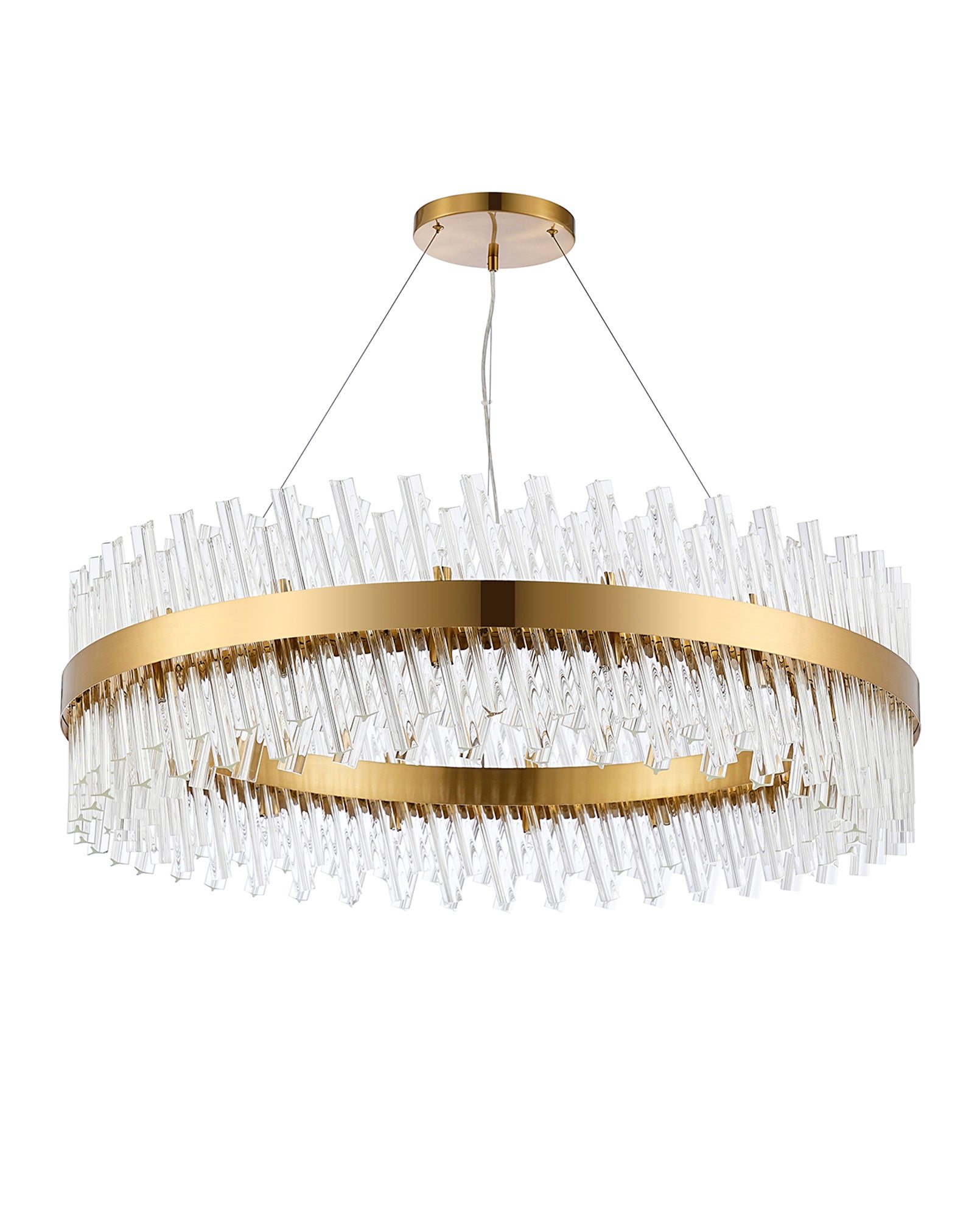 Lightologist Paddington 32 Light G9, Pendant Round, Brass / Clear Item Weight: 29.51kg LO19504BR/CL3