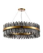 Lightologist Paddington 32 Light G9, Pendant Round, Brass / Smoke Item Weight: 29.51kg LO19504BR/SM3