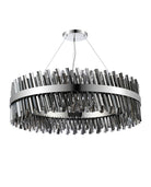 Lightologist Paddington 32 Light G9, Pendant Round, Polished Nickel / Smoke Item Weight: 29.51kg LO19504PN/SM3