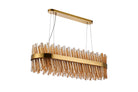 Lightologist Paddington 24 Light G9, Pendant Oblong, Brass / Amber Item Weight: 22.65kg LO19506BR/AM3