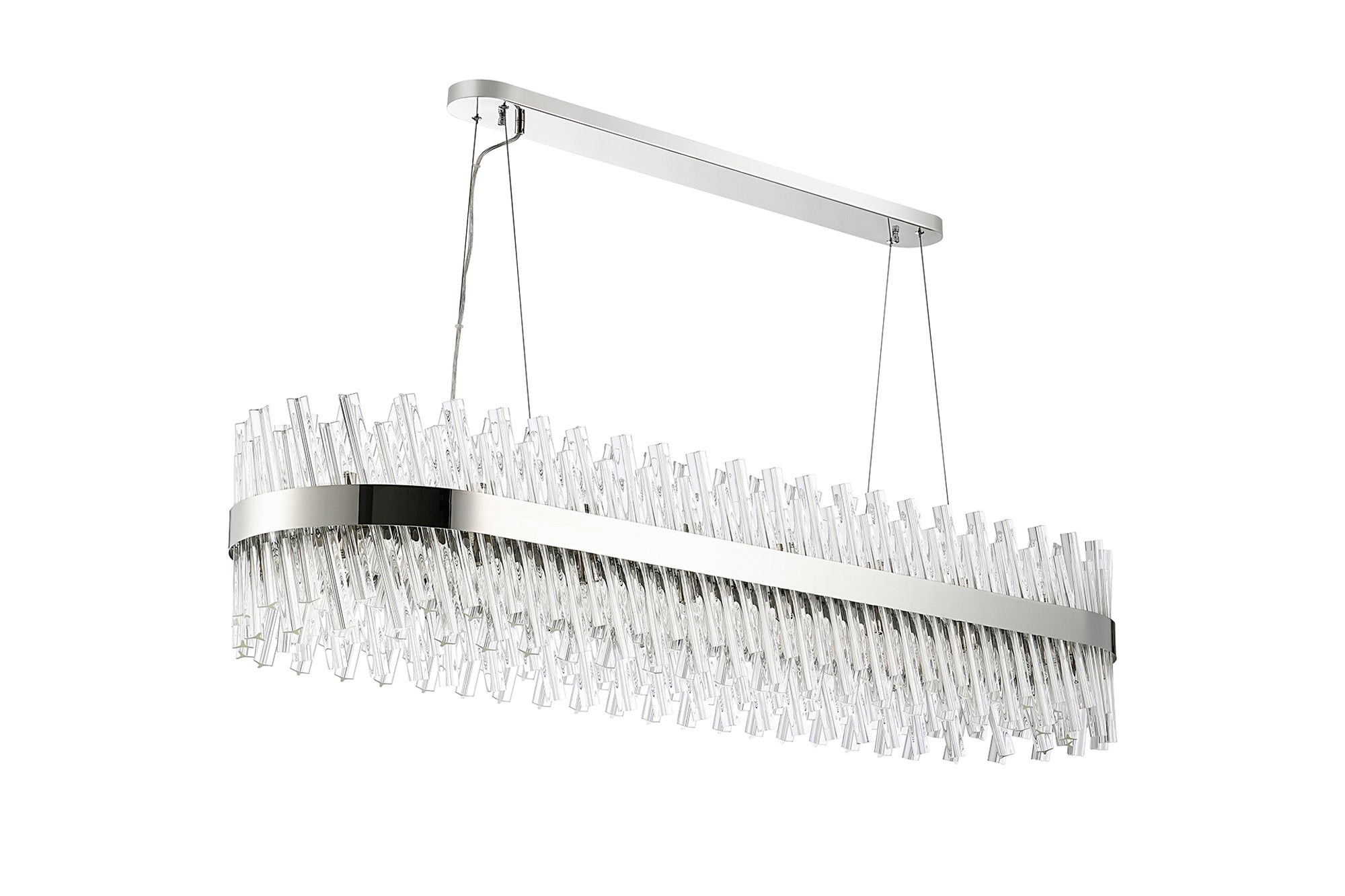 Lightologist Paddington 36 Light G9, Pendant Oblong, Polished Nickel / Clear Item Weight: 33.98kg LO19508PN/CL3