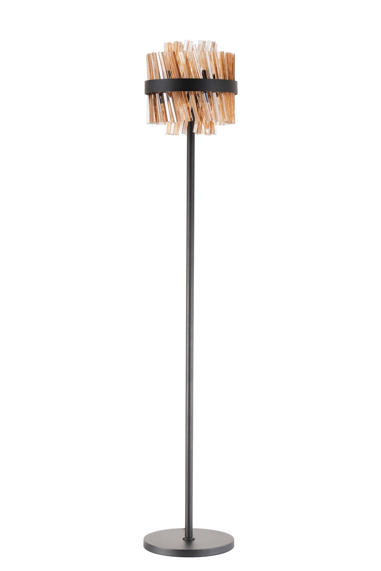 Lightologist Paddington 8 Light G9, Floor Lamp, Satin Black / Amber LO19514BL/AM3